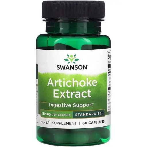 Экстракт листьев артишока Swanson Artichoke Extract 250 mg, 60 капсул