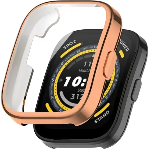 Чехол-накладка DK для Xiaomi Amazfit Bip 5 Silicone Face Case (rose gold)