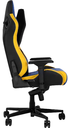 Геймерское кресло GT Racer синее с желтым (X-0724 Blue/Yellow) - фото 4