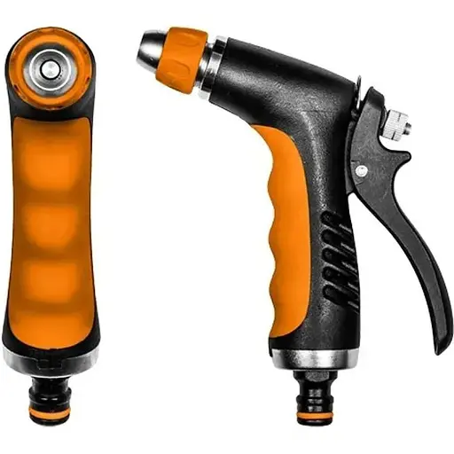 Пистолет Bradas для полива HOBBY регулируемый металлический BLACK LINE ECO-2046 - фото 1