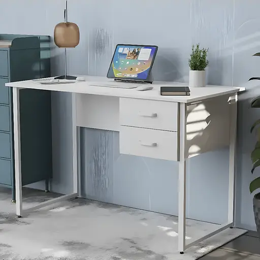 Комп'ютерний стіл Ferrum-decor Гаррі 75x120x60 сірий ДСП Білий 32мм (FRD-101456)