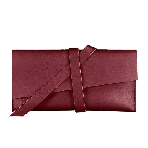 Кожаный тревел-кейс Voyager 1.2 бордовый Краст - фото 6