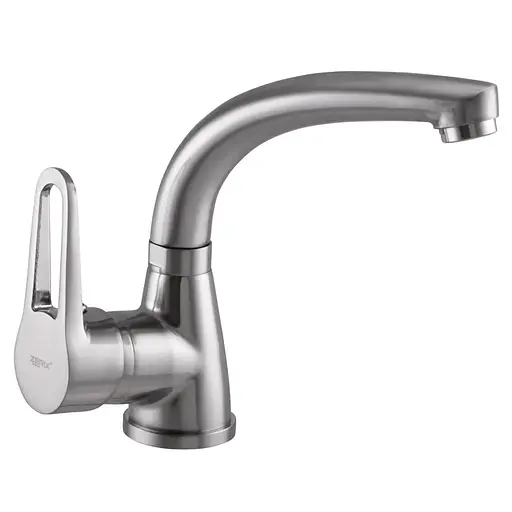 Смеситель для умывальника Zerix SOP1 045 ZX2650 Нержавеющая сталь - фото 1