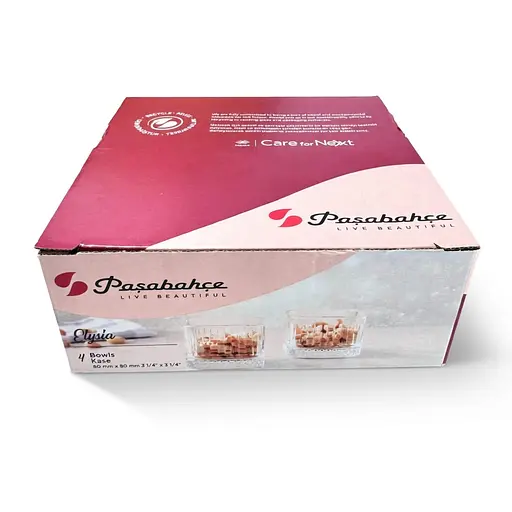 Набор квадратников стекло салатников Pasabahce Elysia 235 мл 4 шт (530138) - фото 4