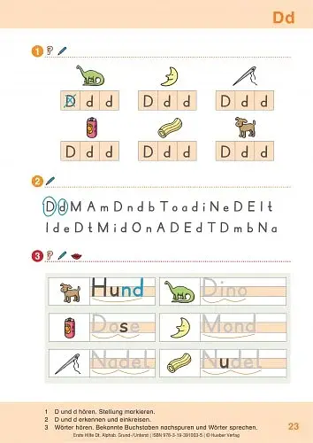 Erste Hilfe Deutsch - Alphabetisierung fur Grundschulkinder Buch mit MP3-Download - фото 4