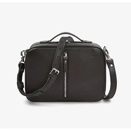 Жіноча шкіряна сумка Avenue Чорний краст - фото 1