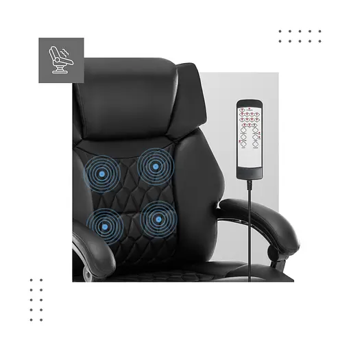 Крісло офісне Markadler Boss 6.0 Black з масажем - фото 9