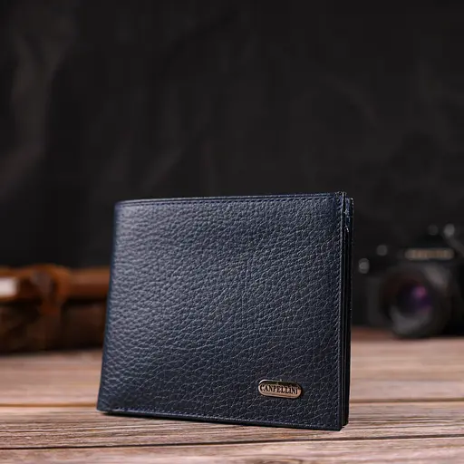 Мужской кожаный кошелек Canpellini 11х9.5х2 см acs0025669 - фото 5