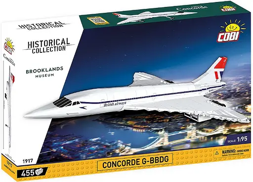 Конструктор COBI Concorde G-BBDG 1:95 455 деталей — Пасажирський літак 1917