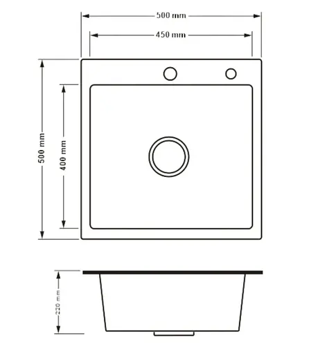 Кухонная мойка встроенная Lidz Handmade H5050H Decor Honeycomb 2,5/0,5 мм LDH5050DEC48365 - фото 9