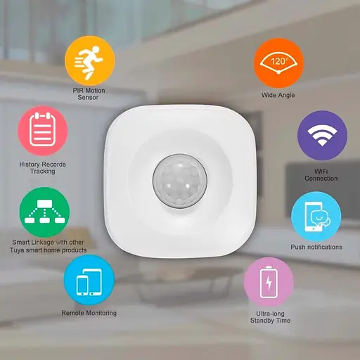 Датчик руху Tuya WiFi PIR Motion (WKD-ZMS01) [108985] - фото 4