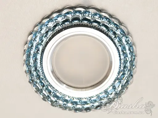 Заворожуючий, кольоровий скляний точковий світильник із вбудованим св - фото 2