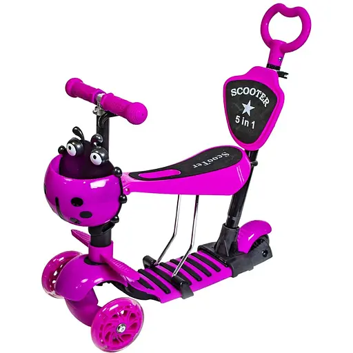 Самокат 5 в 1 Scale Sports От 2-8 лет Розовый 000248255