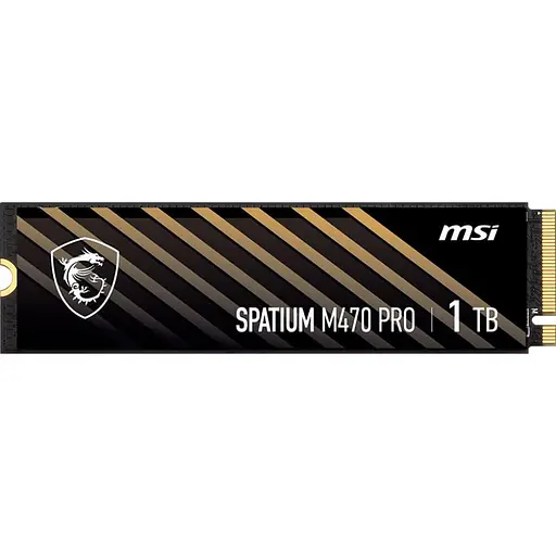 Накопитель SSD MSI m.2 NVMe 1TB Spatium M470 Pro PCIe 4.0 x4 NVMe 3D NAND TLC (S78-440L0J0-P83) - фото 1
