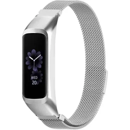 Ремешок-бампер DK для Samsung Galaxy Fit2 (R220) Metal Milanese Loop Magnetic (silver)