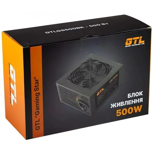 Блок живлення GTL 500W Gaming Star Black 80 Plus (GTLGS500BK) - фото 5