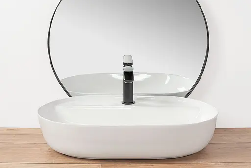 Умивальник Rea Aura накладний білий REA-U7900, Білий - фото 4