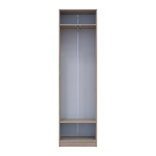 Шафа для одягу Doros Сола Дуб Сонома/Білий ДСП 60х40х215 (44900344) - фото 6