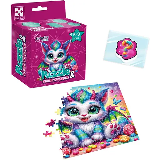 Пазли з сюрпризом Vladi Toys Кольоровий дракончик (VT8030-05) - фото 2