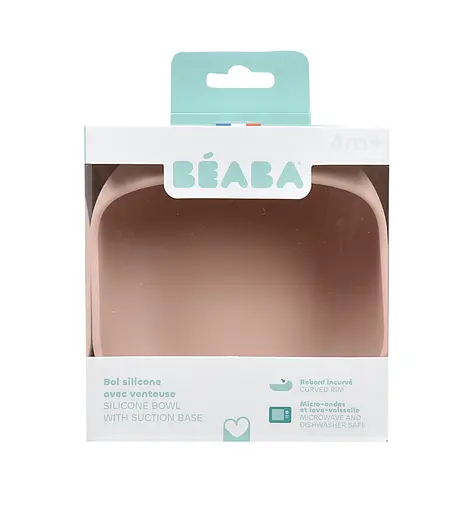 Миска Beaba силіконова на присосці з бортиком 350 мл рожева (913612) - фото 4