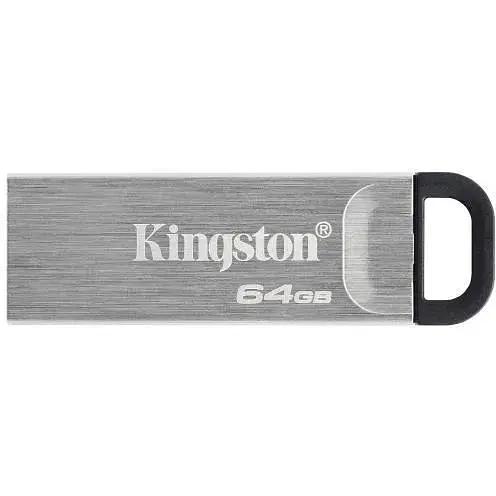 Флеш накопитель USB 64Gb Kingston DataTraveler Kyson серебристый USB 3.2 Gen 1 до 200/60 МБ/с (DTKN/64GB) - фото 1