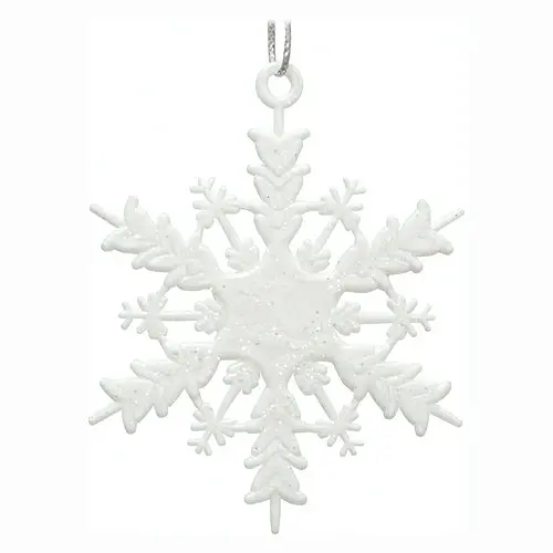 Снежинка Ажурная пластик - фото 1