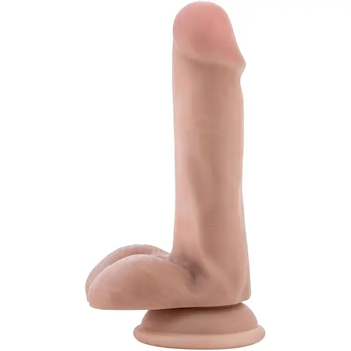 Фалоімітатор Dr. Skin+ Posable Shaft 6 Inch 15.2 см тілесний