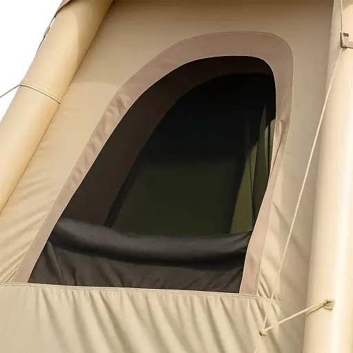 Намет надувний Lugi LU-021 для кемпінгу на 2-3 людини 230 * 230 * 150 см з тентом Бежевий - фото 2