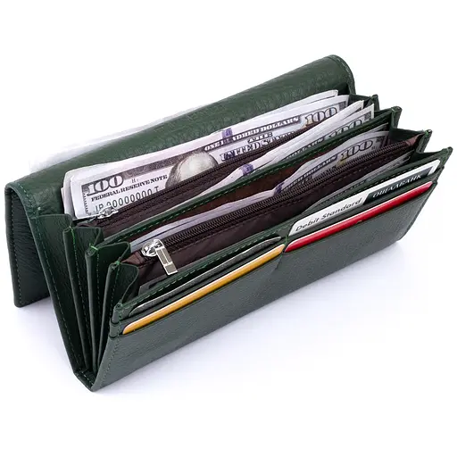 Кошелек на магнитах с клапаном женский ST Leather 18.5х9х2 см acs0029679 - фото 4