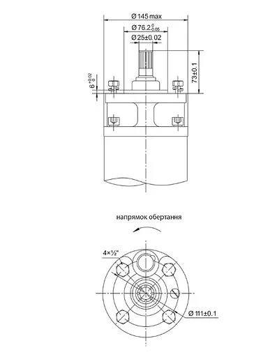 Насос відцентровий свердловинний DONGYIN 6SP60-14 380В 26кВт H 196(109)м Q 1300(1000)л/хв Ø145мм +пульт (з 3х частин) (7777713) - фото 3