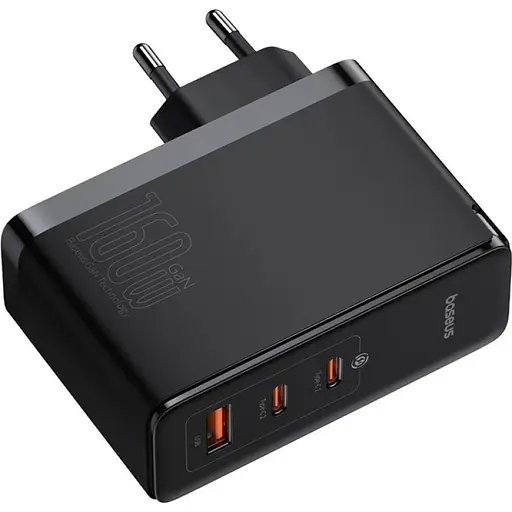 Мережевий зарядний пристрій Baseus GaN5 Pro Fast Charger 160W + Cable USB-C to USB-C Black (P10110825113-00) [136665] - фото 4
