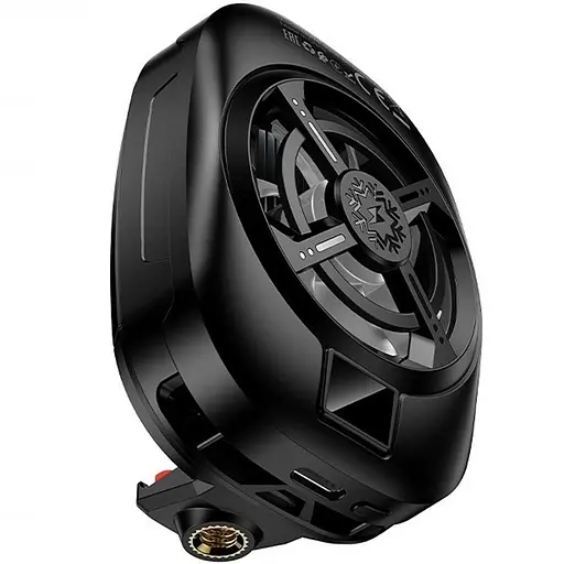 Охолоджуючий кулер для мобільного телефону Hoco GM76 Blue diamond Black - фото 3