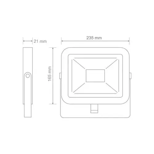 Светодиодный прожектор Maxus FL-01 5000лм IP65 5000K 50W (Черный) - фото 2