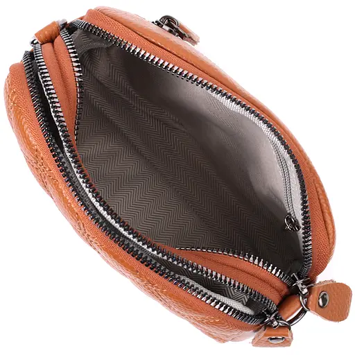 Женская сумка Vintage прошита ромбами на лицевой стороне из натуральной кожи 19.5х12.5х7 см sum0027021 - фото 8