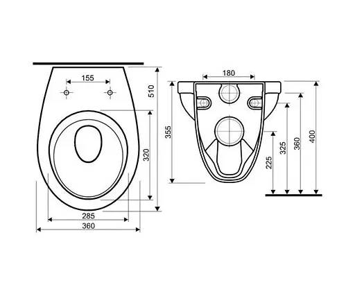 Унитаз подвесной Kolo Idol M1310002U с сидением Soft Close, Белый - фото 2