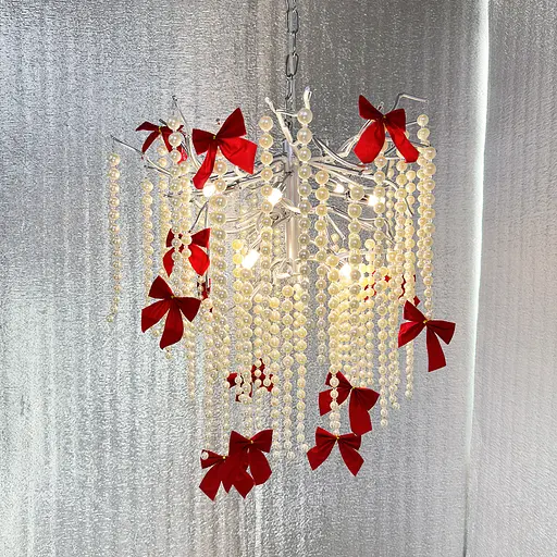 Очаровательная люстра в хроме Pearl selection Line.F Диаметр 60см - фото 6