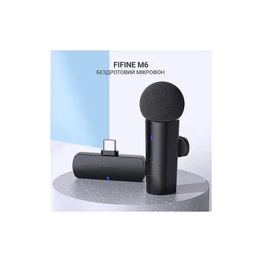 Мікрофон Fifine M6 Wireless Black (M6) - фото 6