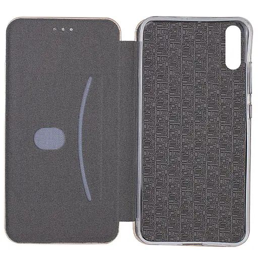 Кожаный чехол-книжка Epik Classy для Xiaomi Redmi 9A Золотой - фото 3