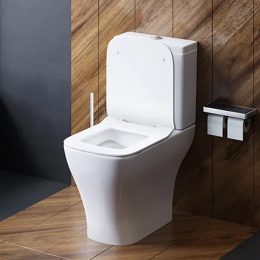 Унитаз-компакт Damixa Titan безободковый с сиденьем микролифт белый DX78C8600SC, Белый - фото 3