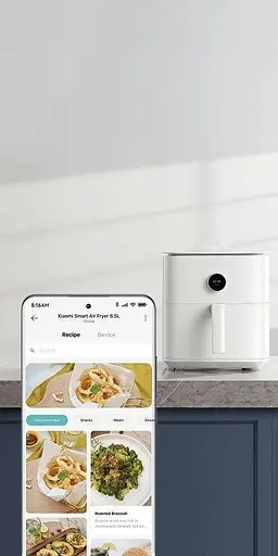 Мультипечь (аэрофритюрница) Xiaomi Mi Smart Air Fryer 6.5L MAF10 White - фото 3