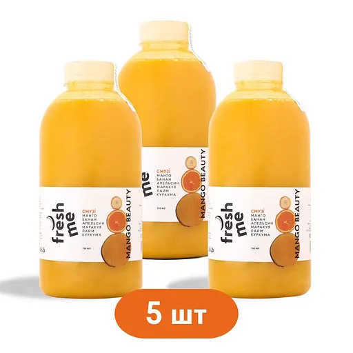 Смузі FreshMe Манго Набір 5 шт х 700 мл