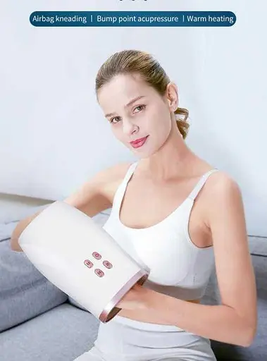 Масажер для рук з підігрівом Jinkairui Пресотерапія Стиснення повітря - фото 2