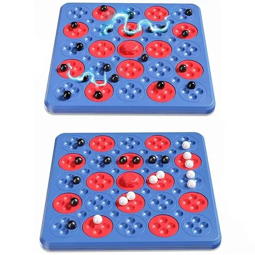 Настольная интерактивная игра Ummi ME-194 Magnetic Chess Game 5 in a Row Blue - фото 3