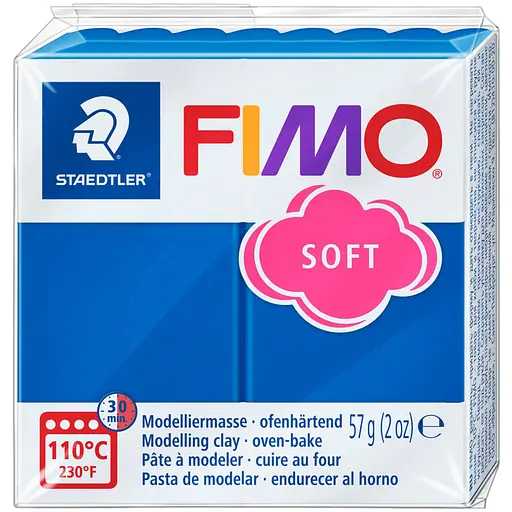 Пластика для біжутерії Soft Синя 57г Fimo - фото 1
