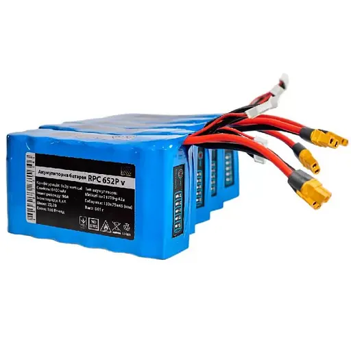 Акумуляторна збірка Li-Ion 6S2P v (без плати ВMS) Molicel INR21700 P42A 45A 4200mAh вертикальна - фото 4