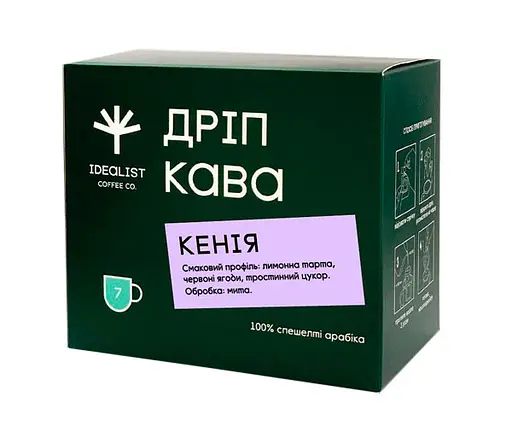 Дрип-кофе Idealist Coffee Co Кения 7 шт - фото 2