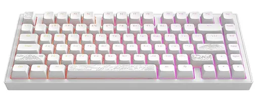 Клавіатура Dark Project ALU81 Terra Nostra ENG/UA (DPKB_NOSTRA_81_ANSI_WHITE_UA) - фото 4