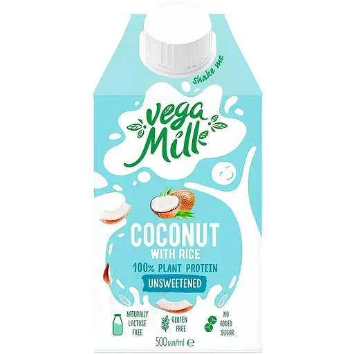 Упаковка кокосового напою Vega Milk з рисом 6 л (500 мл х 12 шт.) - фото 2