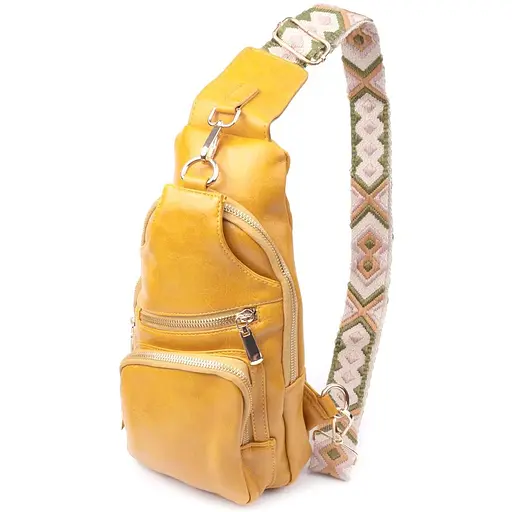 Женская слинг сумка Vintage через плечо из экокожи 16х30х8 см sum0026957 - фото 1