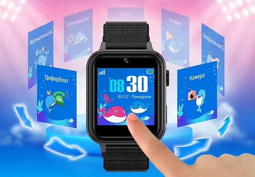 Smart Watch AmiGo GO10S Pro Wifi Black UA - фото 2